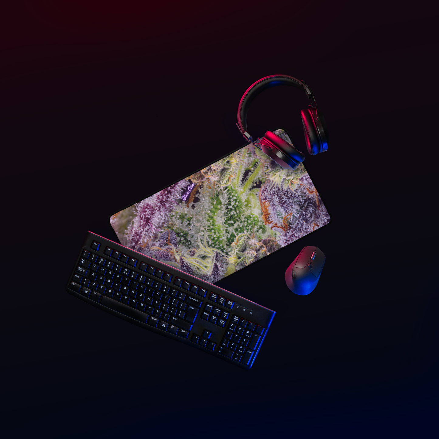 XXL Trichome Forest Sesh Mat (12x22")