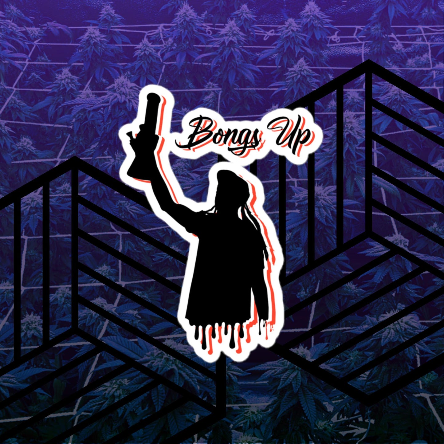 Bongs Up Vinyl Sticker