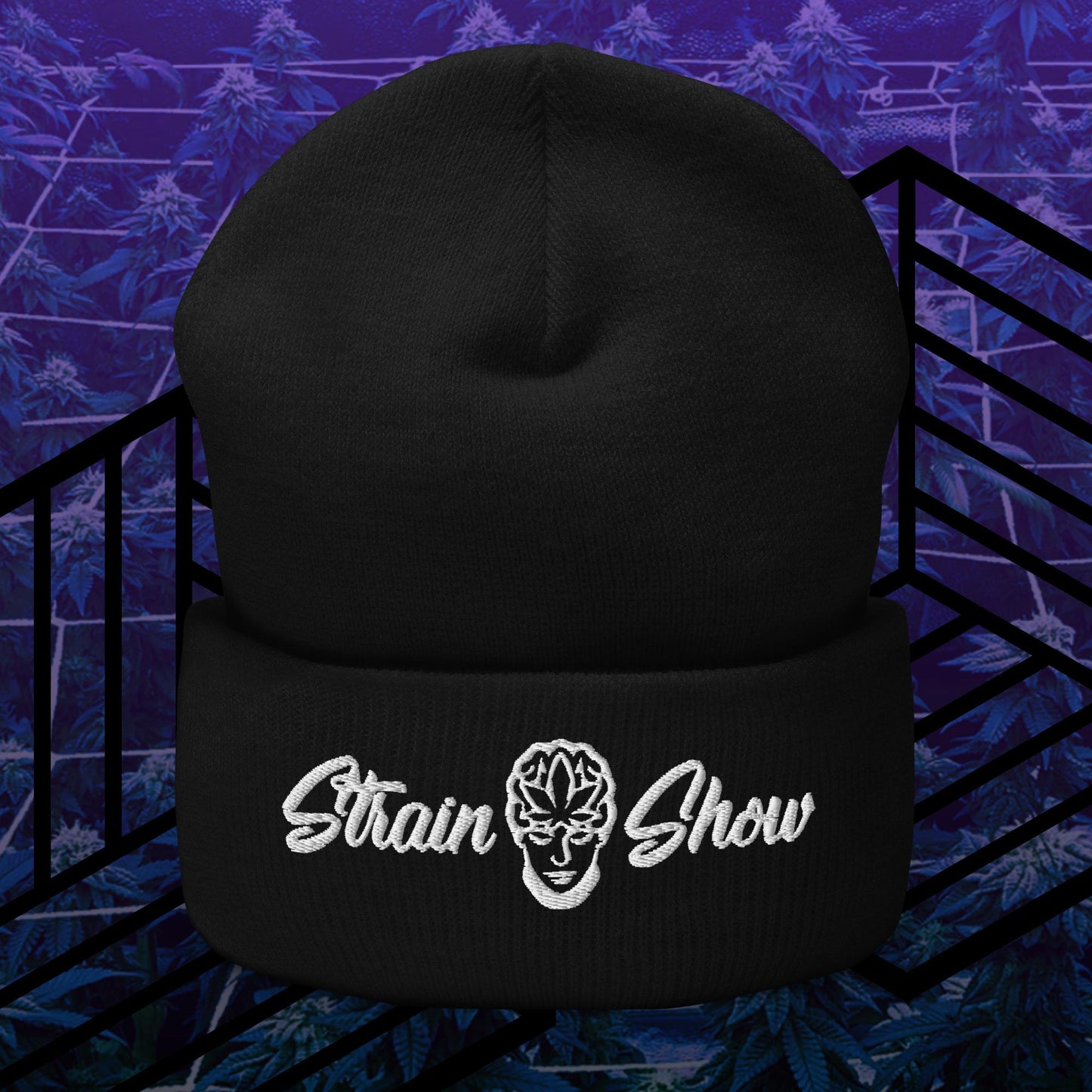 Strain Show Embroidered Beanie