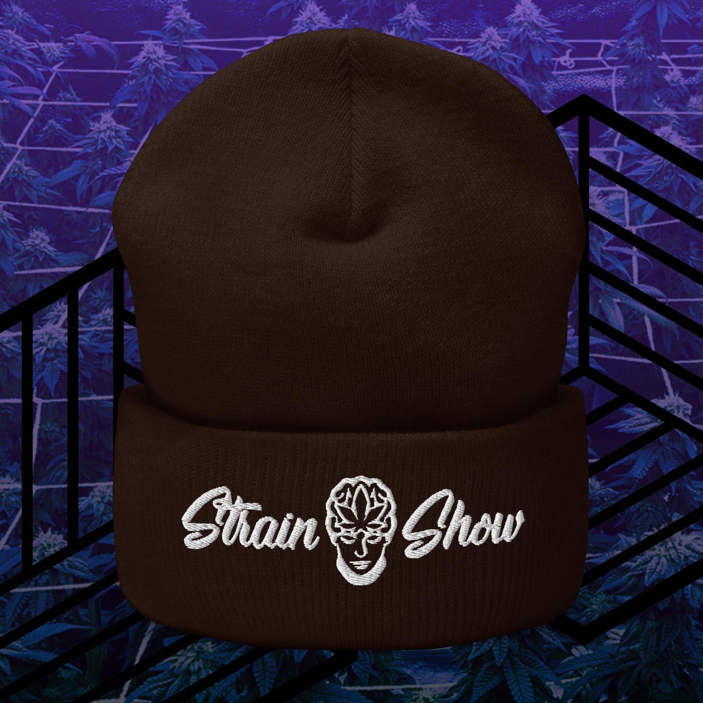 Strain Show Embroidered Beanie