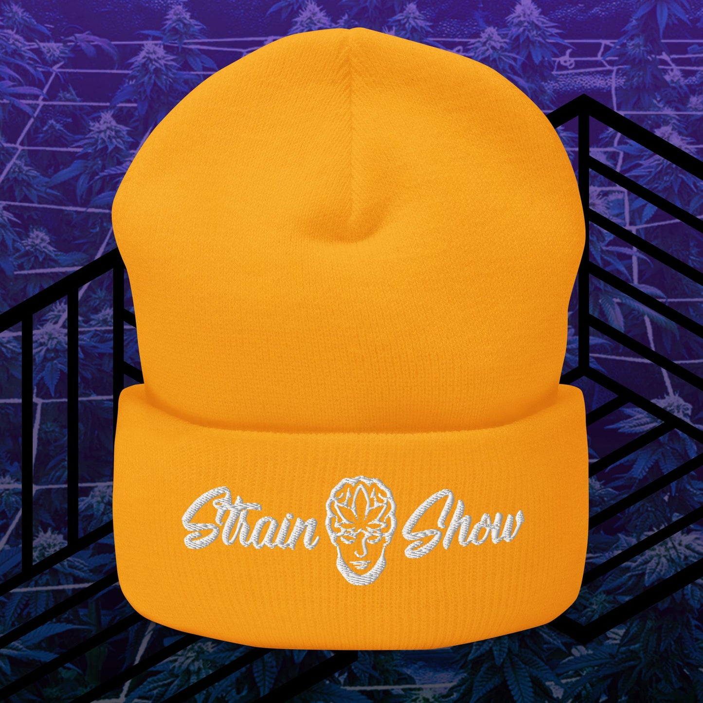 Strain Show Embroidered Beanie