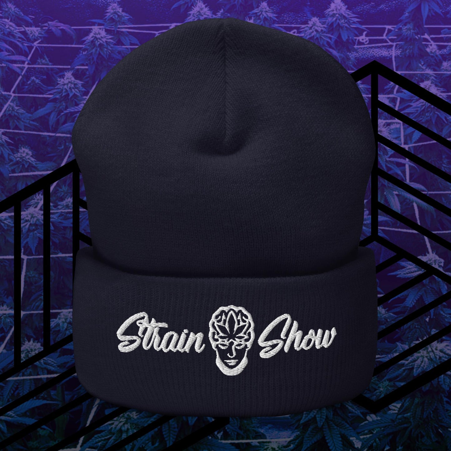 Strain Show Embroidered Beanie