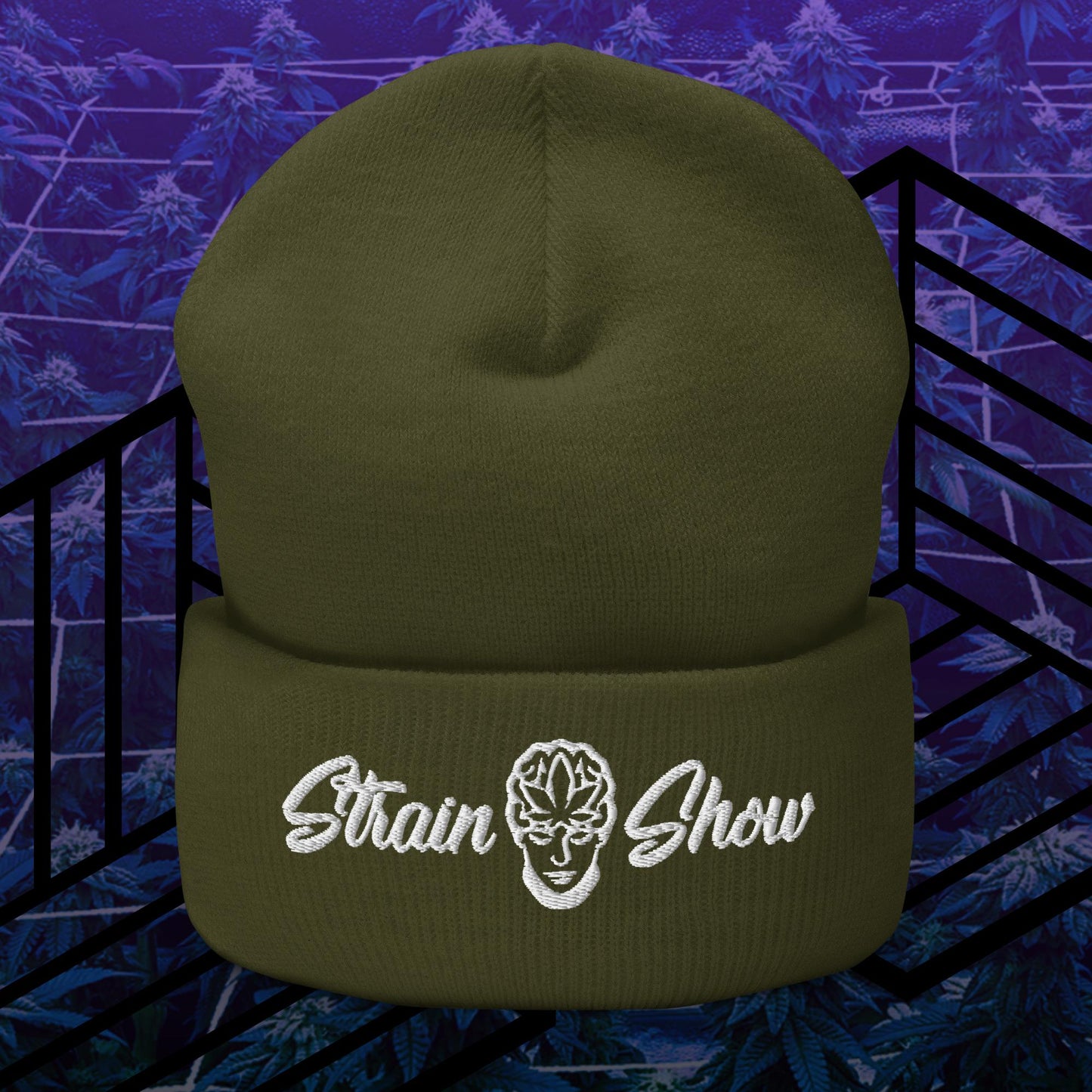 Strain Show Embroidered Beanie