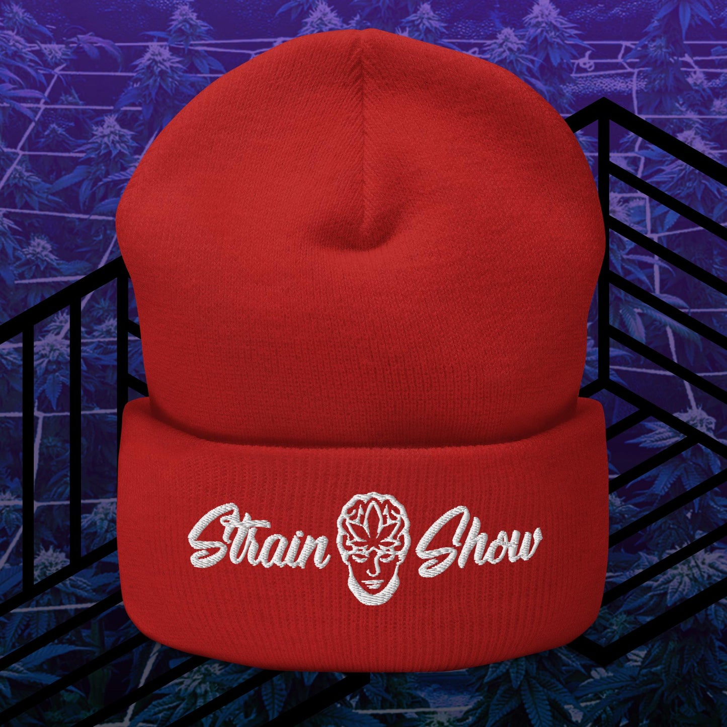 Strain Show Embroidered Beanie