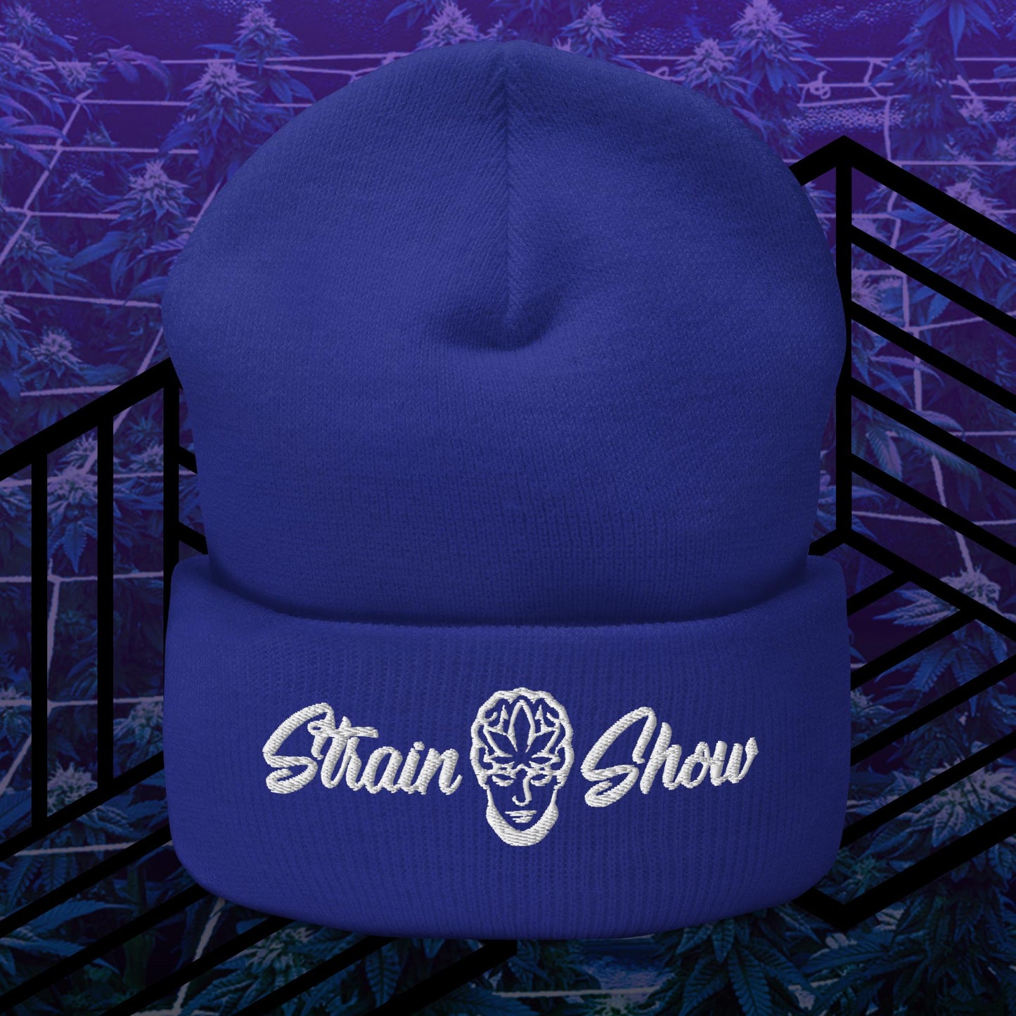 Strain Show Embroidered Beanie