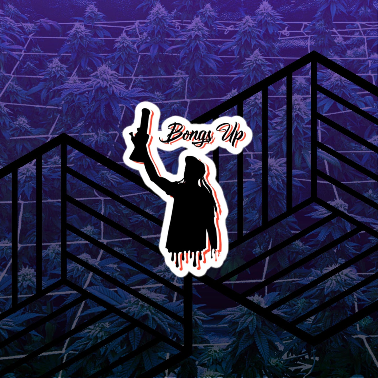 Bongs Up Vinyl Sticker