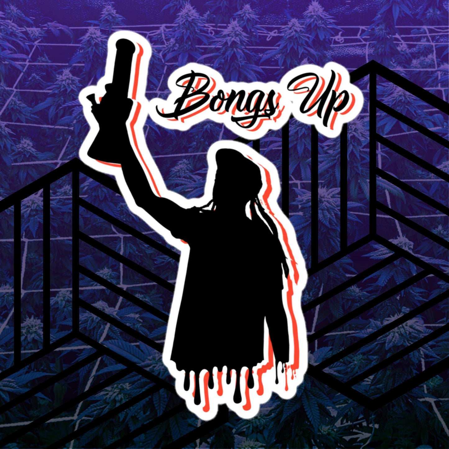 Bongs Up Vinyl Sticker