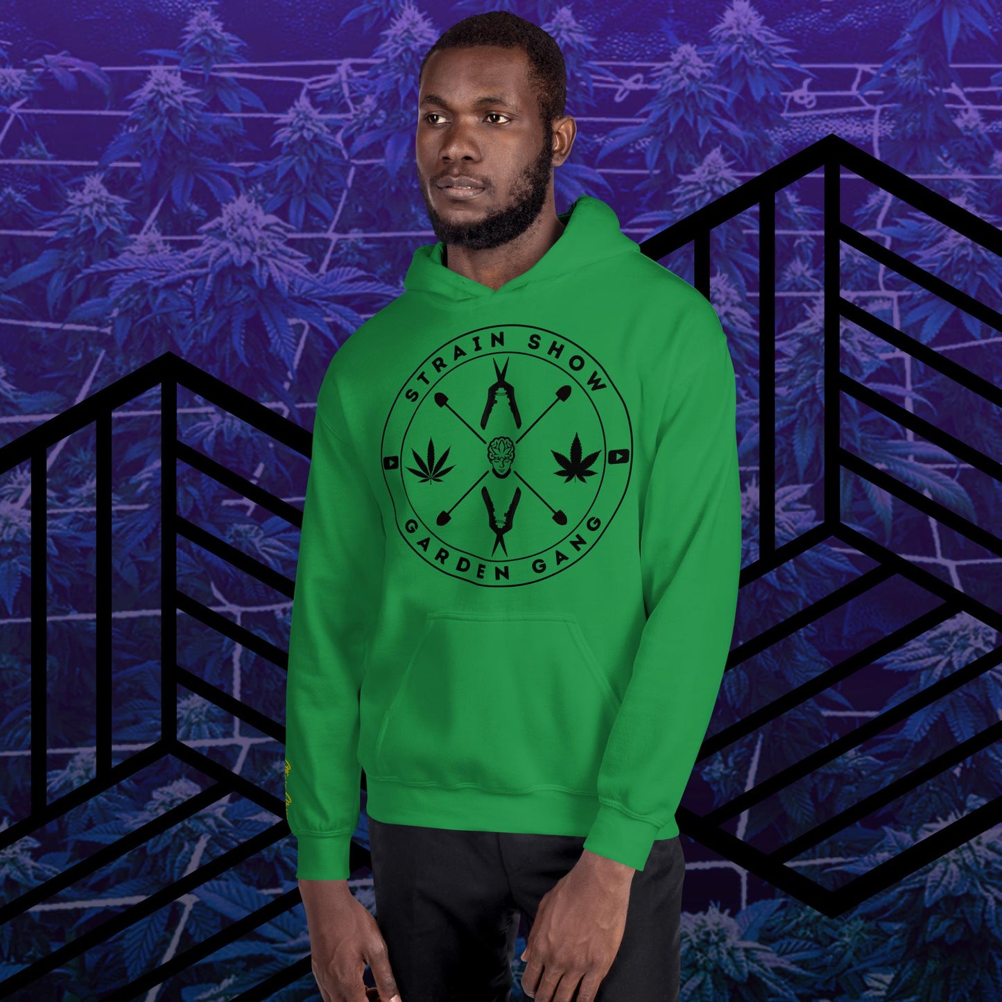 Garden Gang Embroidered Sleeve Hoodie