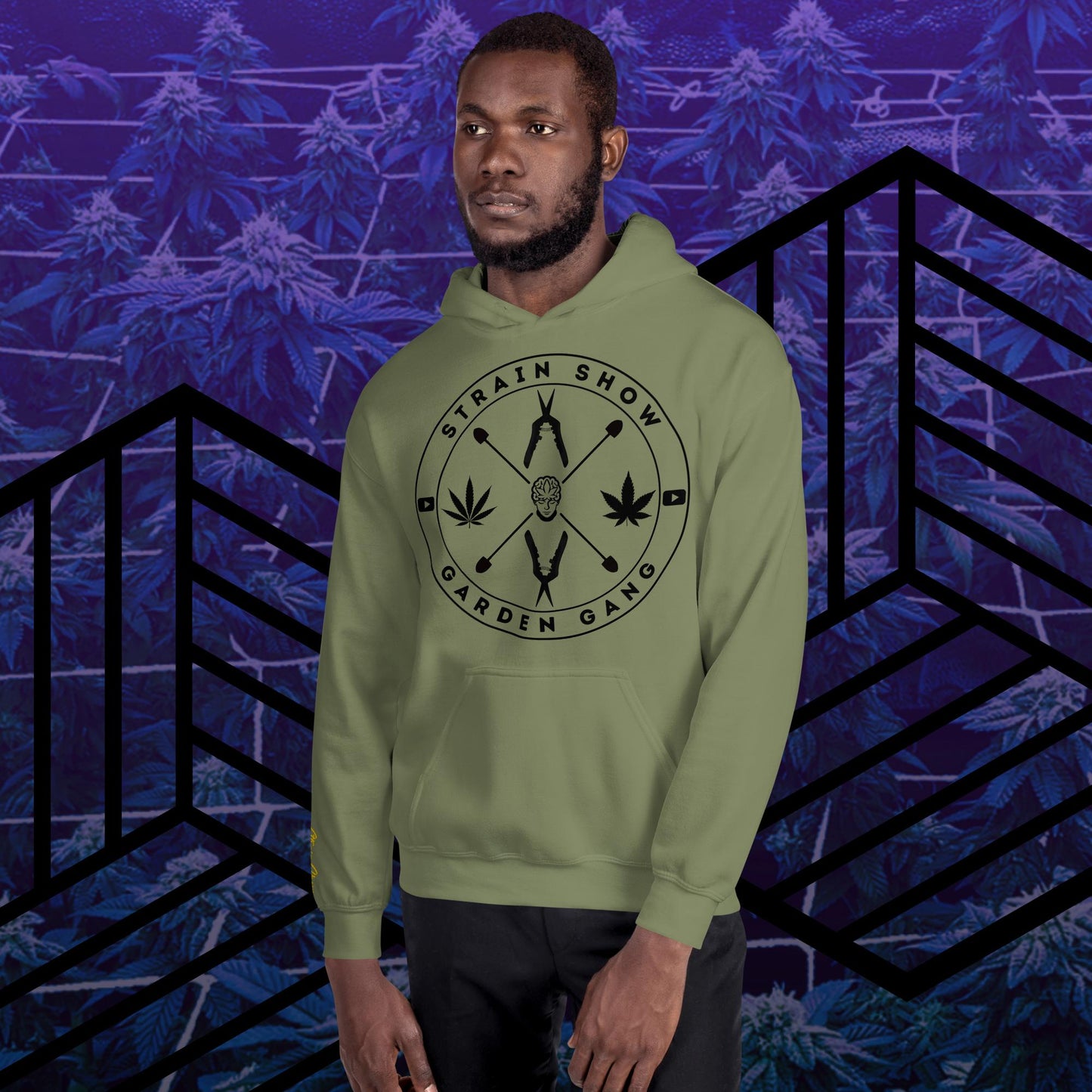 Garden Gang Embroidered Sleeve Hoodie