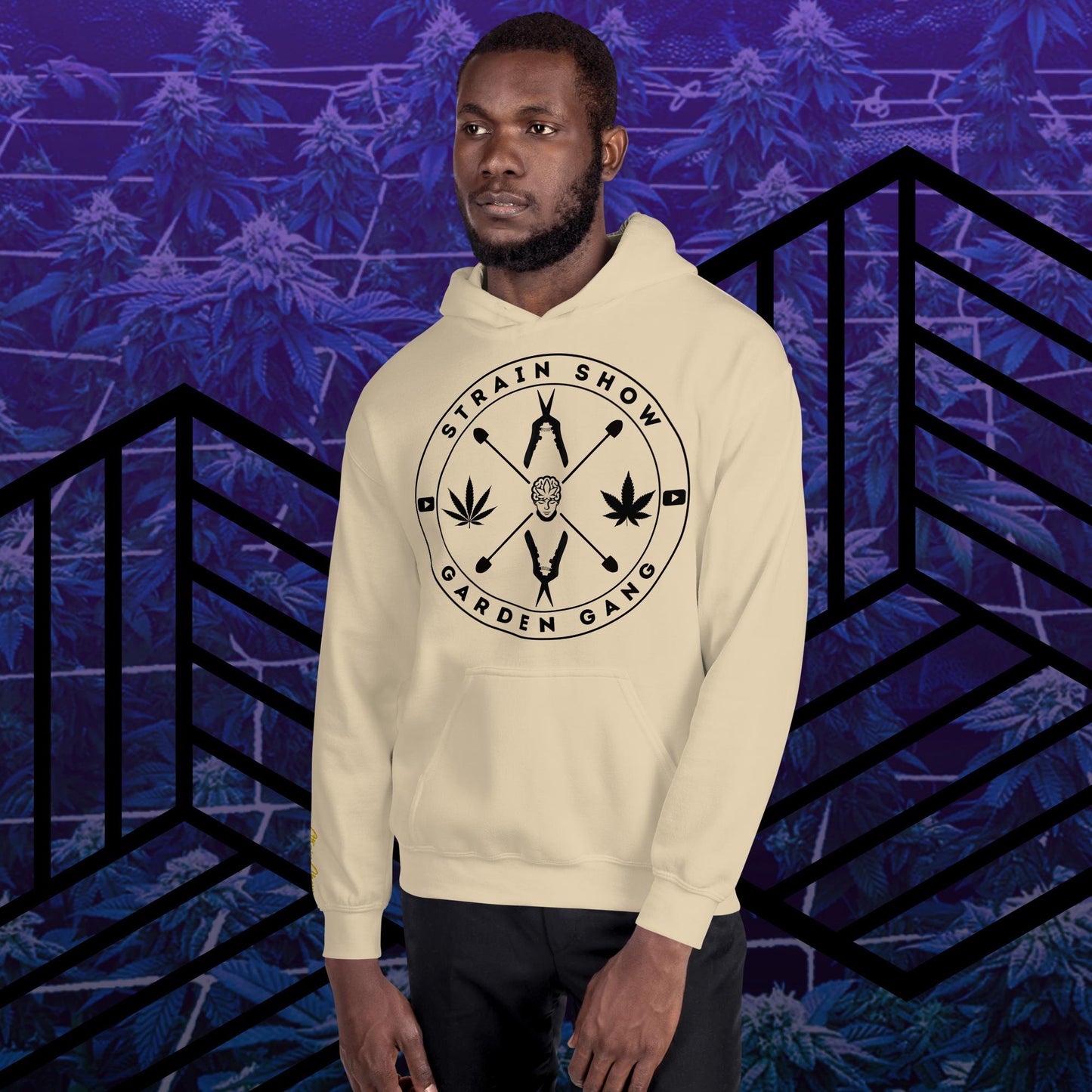 Garden Gang Embroidered Sleeve Hoodie