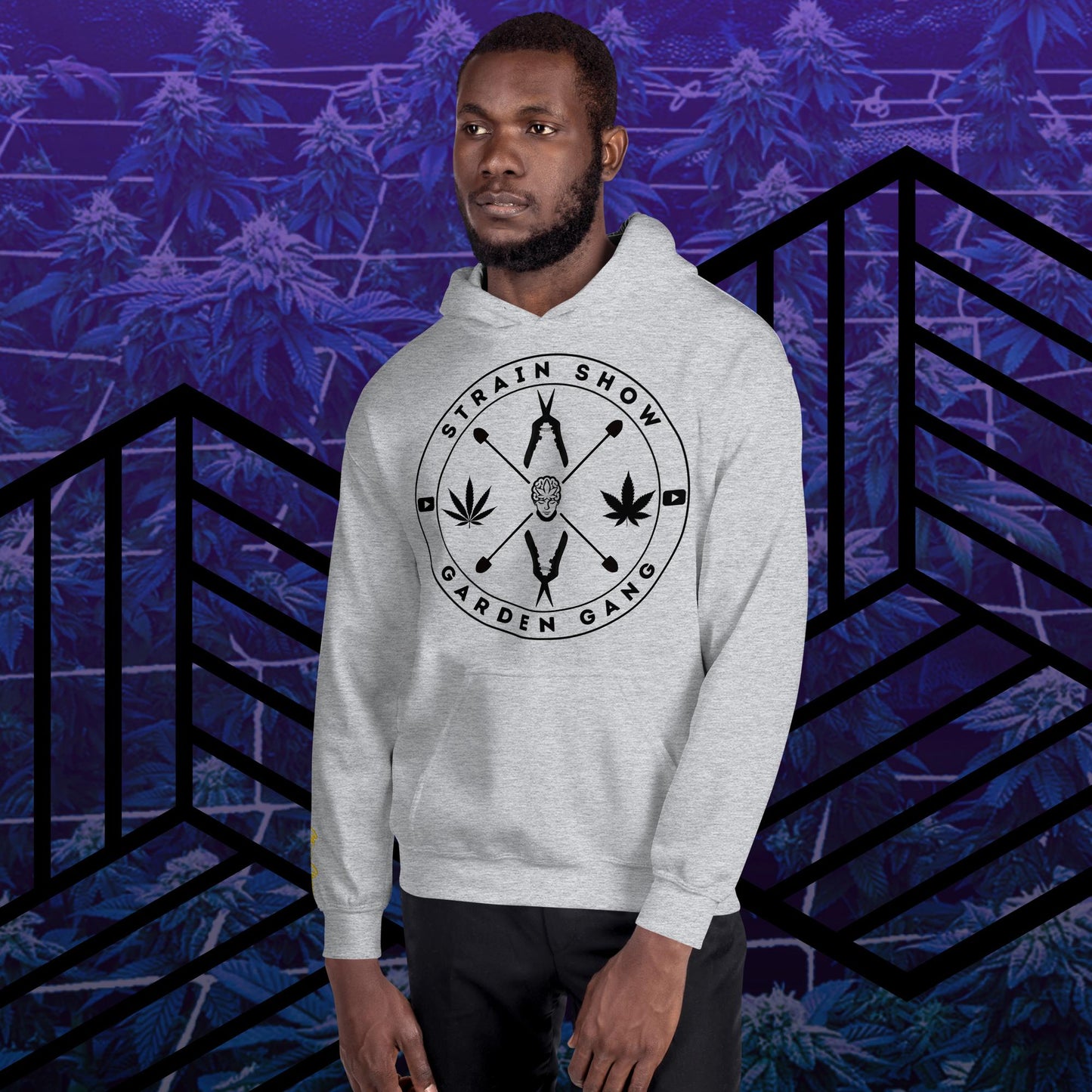 Garden Gang Embroidered Sleeve Hoodie