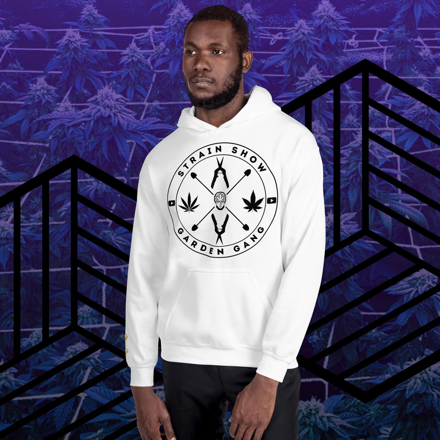 Garden Gang Embroidered Sleeve Hoodie